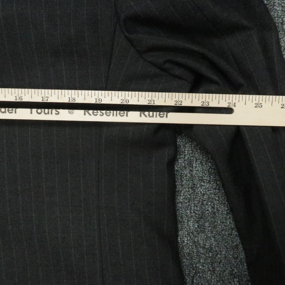 VINTAGE Brooks Brothers Blazer Mens 43S Gray Golden Fleece Pinstripe Jacket USA - Picture 9 of 14